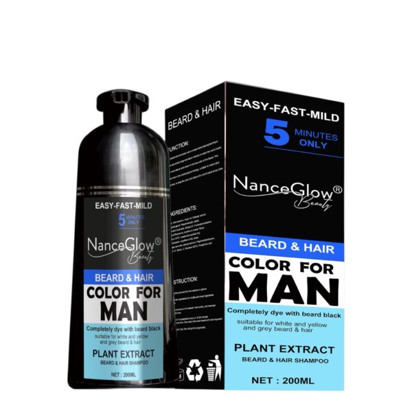 Beard Hair Color Shampoo for Men